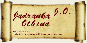 Jadranka Olbina vizit kartica